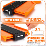 VARSK Contour Gauge Tool (10 inch) with Lock - Birthday Gifts for Men Dad Him, Cool Gadgets for Men, Irregular Shape Duplicator, Outline Edge Angle Measuring Tool for Woodworking Flooring VARSK