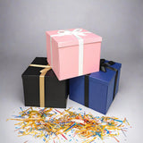 YINUOYOUJIA Large Gift Box 12x12x10 Inches,Black Gift Boxes for Presents,Birthday Box,for Packaging,Valentine's Day,Mother's Day,Christmas,Anniversaries,Family or Business. YINUOYOUJIA