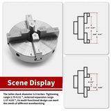 Nakkaa 4 Inch Precision Self Centering Woodturning Lathe Chuck Set 4 Jaw Self Centering Lathe Chuck Thread 1 x 8TPI Nakkaa