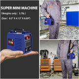 Welding Machine, Upgraded MMA-250A 110V Welder Machine,Portable Stick Welder IGBT Digital Display LCD,Home DIY Arc Welder,Hot Start Arc Force Anti-stick Mini Welder (Blue) HGNVGZ