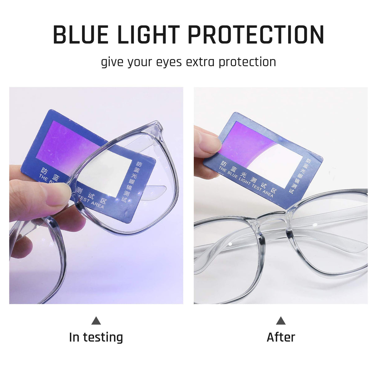 TOREGE Safety Glasses, Fashionable Eye Protection Glasses With Clear Scratch Resistant Lenses, Great Safety Goggles For Women & Men(Transparent Gray&Clear Lens) TOREGE