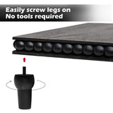 GENMOUS Farmhouse Black Dispaly Risers Pedestal Stand For Bathroom Decor , Rustic Large Tiered Tray Decor Pedestal Stand For Coffee Bar Display, Kitchen Counter Island Decor, Sink Decor, Plant Holder GENMOUS & CO.
