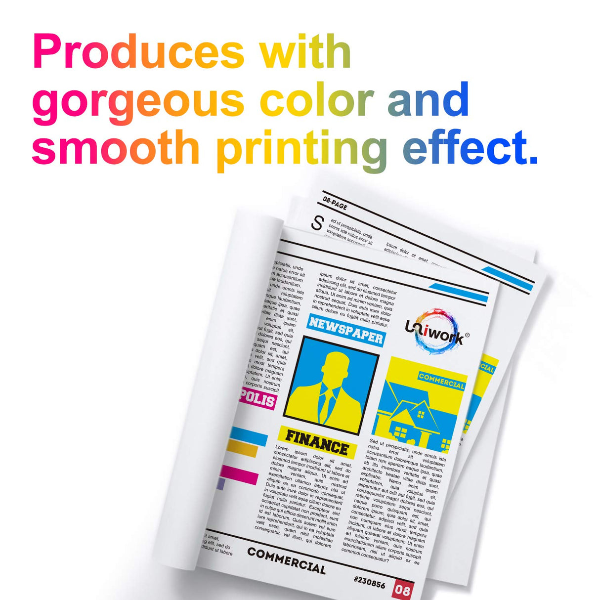 Uniwork Remanufactured Ink Cartridge Replacement for Epson 410XL 410 XL T410XL use for Expression XP-830 XP-640 XP-7100 XP-630 XP-530 XP-635 Printer Tray (Latest Upgraded Chip, 5 Pack) Uniwork