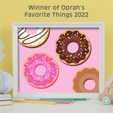 Pink Picasso Kits Paint by Number for Kids | DIY 8x10 Beginner Color by Numbers Canvas Painting Art Kits | Delicious Doughnuts Pink Picasso