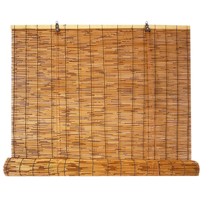 VELLOW Retro Bamboo Roll-Up Shades - Cordless Decorative Blinds for Indoor & Outdoor Privacy - WoodArtSupply