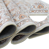 Washable Hallway Runner Rug 2x3: Non Slip Runner Rugs with Rubber Backing Soft Kitchen Rug Farmhouse Distressed Carpet Runner for Living Room Bedroom Bathroom (Turmeric/Grey, 2X3) TOPRUUG