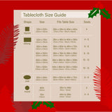 Kadut Christmas Ribbon Tablecloth (60 x 84 Inch) for 5 Foot Rectangle Tables, Heavy Duty Fabric, Stain Proof Xmas Ribbon Table Cloth for Harvest, Holiday, and Fall, & Christmas Dinner. Kadut