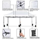 Yaheetech Heavy Duty Pop Up Canopy Tent, 10x20 Commercial Instant Shelter Tent for Wedding, Parties, Adjustable Outdoor Canopy with Wheeled Carry Bag, 6 Sandbags & 10 Stakes, White Yaheetech