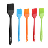 VITUER Silicone Basting Pastry Brush, 5 PCS Colorful Silicone Food Brush for Baking Cooking BBQ Grill Spread Oil Butter Sauce, Heat Resistant, Dishwasher Safe (5Pack, Rainbow Colors) VITUER