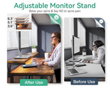 AODK Gaming Desk with LED Lights & Power Outlet, 40 Inch Small Computer Desk with Drawer, Reversible Desk with Adjustable Monitor Shelf & Headphone Hook for Home Office, Rustic Brown AODK