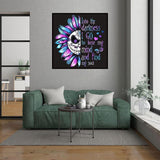Xylogist Cute Sugar Skull Diamond Art Kits for Adults-“Into The Darkness I Go”Diamond Painting Kits for Beginners,5D Full Round Drill Gem Art Kit, Home Wall Decor 14x14 Inch Xylogist