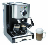 Capresso 116.04 Pump Espresso and Cappuccino Machine EC100, Black and Stainless, 46 oz Capresso