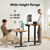 Marsail Electric Standing Desk with One-Piece Desktop,55 x 30 inch Height Adjustable Office Gaming Computer Desk with Deeper Tabletop,Home Office Stand up Desk with 4 Memory Presets, Desk for Bedroom Marsail