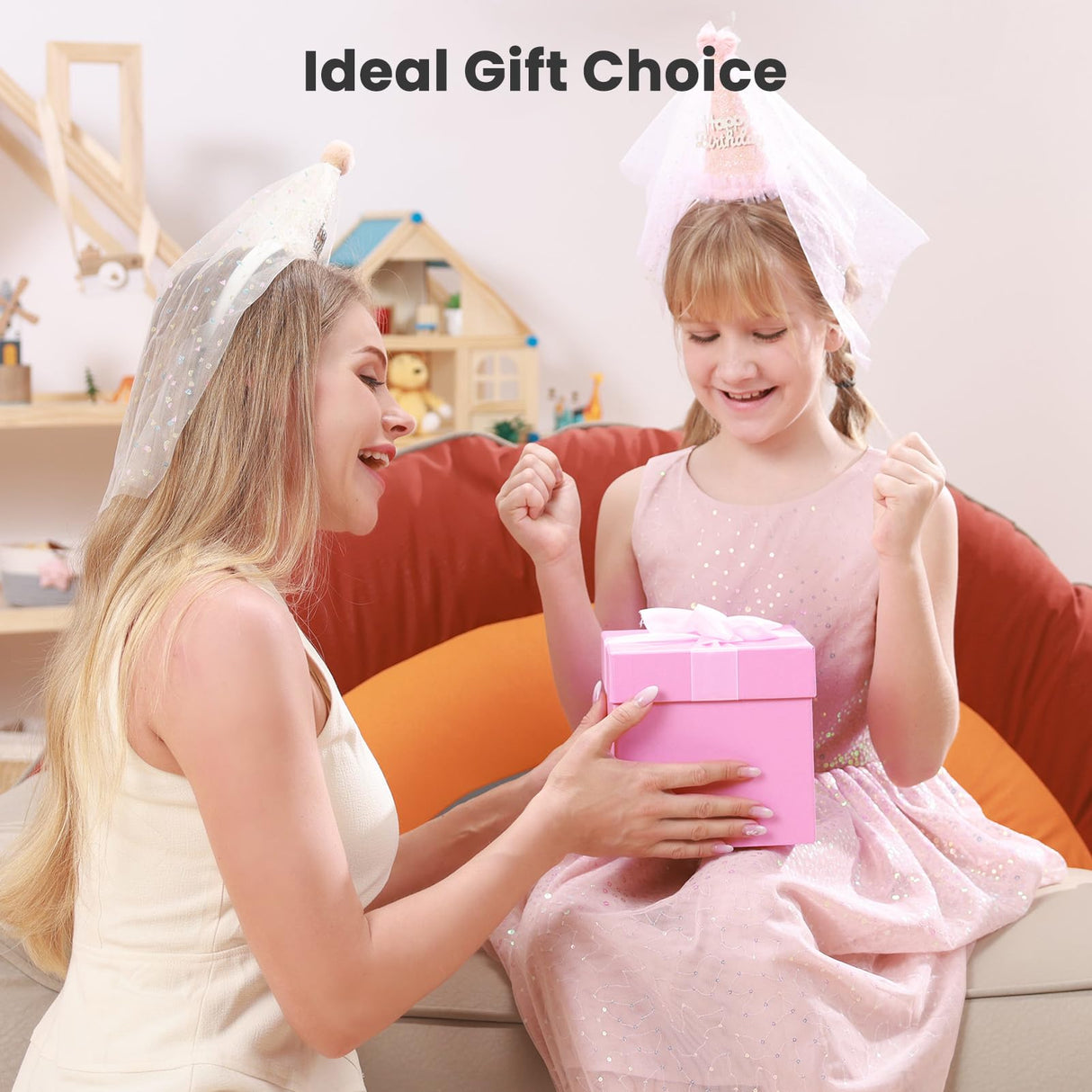 Tilhumt Bead Spinner, 2112Pcs Beading Set for Making 18 Friendship Bracelets, Bracelet Making Kit with 12 Colors Polymer Clay Beads, Crafts for Girls, Birthday Gift Choice, Patent Design Tilhumt