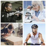 TICONN Anti-Fog Safety Glasses for Men and Women, ANSI Z87.1 Scratch Proof Eye Goggles with Adjustable Arms and UV Protection (Clear, 1PK) TICONN