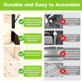 Hozeiee Raised Garden Bed with Legs, Metal & Wood Elevated Planter Box for Outdoor Plants, Vegetables, Flowers, Herbs, 4 Legs, 36(L) x18(W) x30(H) Inch Garden Bed for Outdoors Hozeiee