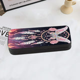 JZHYOAN Diamond Art Eyeglass Case, Butterfly DIY Sunglasses Storage Box, DIY Glasses Ornament 5D Diamond Art Glasses Holder, Suitable for Traveling Indoor Outdoor Multi-Scenes Gift Giving JZHYOAN