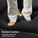 Belffin Large Modular Sectional Sofa Sleeper Sectional Couch with Storage Velvet Sectional Sofa Bed for Living Room, 9 Seats, Black Belffin