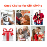 Frameo 10.1 inch Digital Picture Frame WiFi Smart Digital Photo Frame Wood IPS HD 1280 * 800 1080P Touch Screen Auto-Rotate Easy Setup to use Free Share Photos and Videos Gift for mon Father Women TIKVITO