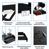 50" Dog Grooming Table, Electric Hydraulic Grooming Table with Aluminium Overhead Arm, Anti Slip Tabletop, 6 USB Ports for Large Dogs At Home and Salon, Maximum Capacity Up to 300Lb, Black GarveeHome