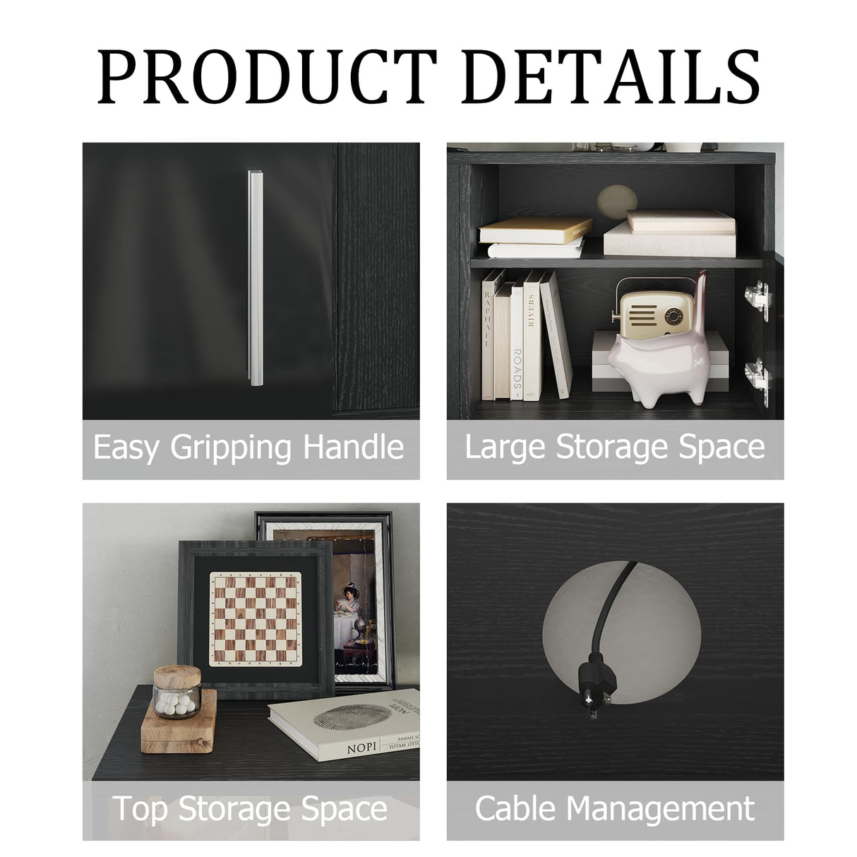 PRETZI Fireplace TV Stand with 36" Fireplace Up to 90" TVs,80" Entertainment Center with LED Lights,Remote Control,TV Media Console with Storage Cabinets for Living Room, Black PRETZI