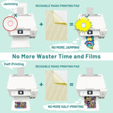 DTF Transfer Film, 50 Sheets 8.5"*11" DTF Paper with Smart Printing Pad for All Sublimation&DTF Printers,DTF Film for Sublimation Hack,Upgraded Premium Direct to Film for All Fabrics KASYU