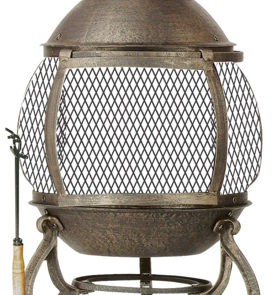 Deckmate Corona 3 Ft. High Outdoor Steel Chimenea Fireplace Model 28063 Kay Home Products