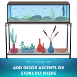 TitanEze 55 Gallon Double Aquarium Stand (2 Stands in 1), Fish Tank Stand, Bird Cage Stand, 50.5" W x 32" H x 13" D Caitec