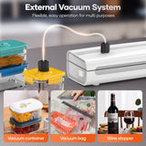 Powerful Vacuum Sealer Machine,Precision Vacuum Sealer Machine With Bag Cutter,Compact Design with 5 Meters Vacuum Seal Rolls,Dry/Moist Compact Full Automatic Food Sealer kejector