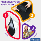 24 Black Puzzle Saver Sheets, Peel & Stick, Preserve 4 x 1000 Pieces Jigsaw Puzzles QIKSION