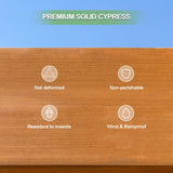 Outdoor Pergola 10x12 FT Wooden Pergola Gazebo - 100% Sturdy Solid Wood Outdoor Gazebo for Backyard, Patio, Deck, Lawn Backyard Pergola Waterproof & Windproof Outdoor Garden Shelter for Year-Round Use RocVanc