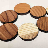 Rockin' Wood Rustic Reclaimed Wood Circles for Crafts and Projects,use for Crafting and Wood Art, Made in The USA, 1.4" Diameter (20 Pieces) Rockin' Wood