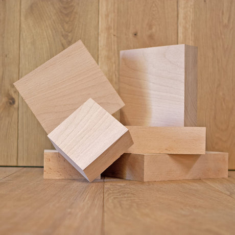 2” x 8” x 8" European Beech Bowl Blanks for Woodturning - Cherokee Wood Products (1pc) Cherokee Wood Products