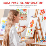 Simetufy 72 Pack 8 x 10 inch Canvas Boards for Painting Flat Canvas Panels Bulk Value Pack for Classes and Parties 100% Cotton for Acrylics Paint Simetufy