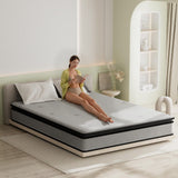 MixDeer Queen Mattress 12inch in a Box,Memory Foam Hybrid Mattress with Pocket Springs and Zoned Support for Back & Lumbar Pressure Relief,Motion Isolation and Edge Support -CertiPUR-US(12 Inch,Queen) MixDeer