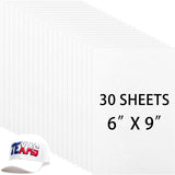 Innconee 30 Pcs Embroidery Puffy Foam 6 x 9 Inch 3mm EVA Foam Sheets for 3D Embroidery Crafts and Arts, Hand Sewing, DIY Projects, Cosplay Costumes, Quilting, Hats, Pillows, Bags(White) Innconee