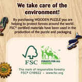 Trefl The Black Cat - Théophile Alexandre Steinlen 200 Jigsaw Puzzle Wood Craft Irregular Shapes, 5 Special Puzzles, Famous Paintings, Creative Fun for Adults and Children from 9 Years Old Trefl