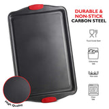 Baking Pan Set, 39 Piece Premium Baking Set, Nonstick Bakeware Sets BPA Free, Cookie Sheets for Baking Nonstick Set, Steel Baking Sheets for Oven with Muffin Pan, Cake Pan & Black Kitchen Utensils EATEX