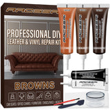 ARCSSAI ARCSSAL Brown Leather Repair Kit for Furniture, Leather Couch Repair Kit for Sofa, Jacket, Car Seats and Purse with Super Easy Instructions, Restores Any Material, Bonded, Pleather, Genuine ARCSSAI ARCSSAL