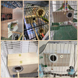 PINVNBY Parakeet Nesting Box Bird House Wood Breeding Box Parrots Mating Box for Lovebirds Budgie Finch Cockatoo Canary and Medium-Sized Birds(S) PINVNBY