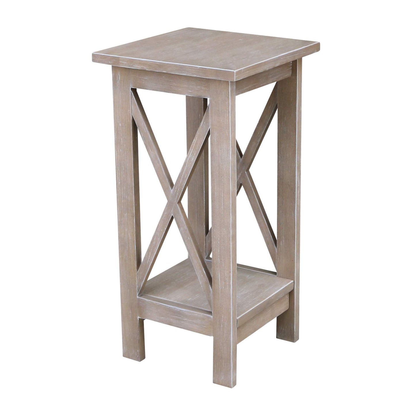 International Concepts 24" X-Sided Plant stand, Gray