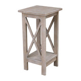 International Concepts 24" X-Sided Plant stand, Gray IC INTERNATIONAL CONCEPTS