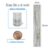 Waterproof Peel and Stick Floor Tile, 36 Pack 54 Sq.Ft（NO Sticky Residue Left） Wood Plank Vinyl Tile Stickers, Self-Adhesive DIY Flooring Tiles for Bedroom, Living Room, Bathroom （36" x 6"，Dustgray） Lareko