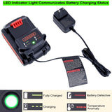 LCS1620B Replacement for Black and Decker 20V Lithium Battery Charger, Compatible with Black and Decker 12V and 20V MAX Battery LBXR20 zyystarttogo