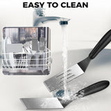 Small Spatula 2 Pieces, Mini Serving Spatula for Kitchen Use, Metal Spatula for Serving and Turning, Ideal for Pancakes, Brownies, Desserts, Cookie, Eggs or Small Pan volikos