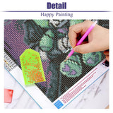 cdjlddww Gothic Diamond Painting Kits for Adults, 5D Diamond Art Kits for Beginners, DIY Bear Round Full Diamond Gemstone Art Rhinestone Painting for Wall Decor 12X16 inch cdjlddww