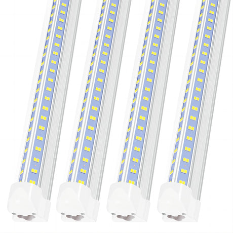 AQIQUUT Led Shop Lights,Led Shop Lights 4FT,50W 6500K 7000LM Clear White,Led Shop Light 4FT 110V Linkable Integrated V-Shape for Shop Garage,Warehouse,Workbench and Workshop Indoor(4-Pack) AQIQUUT