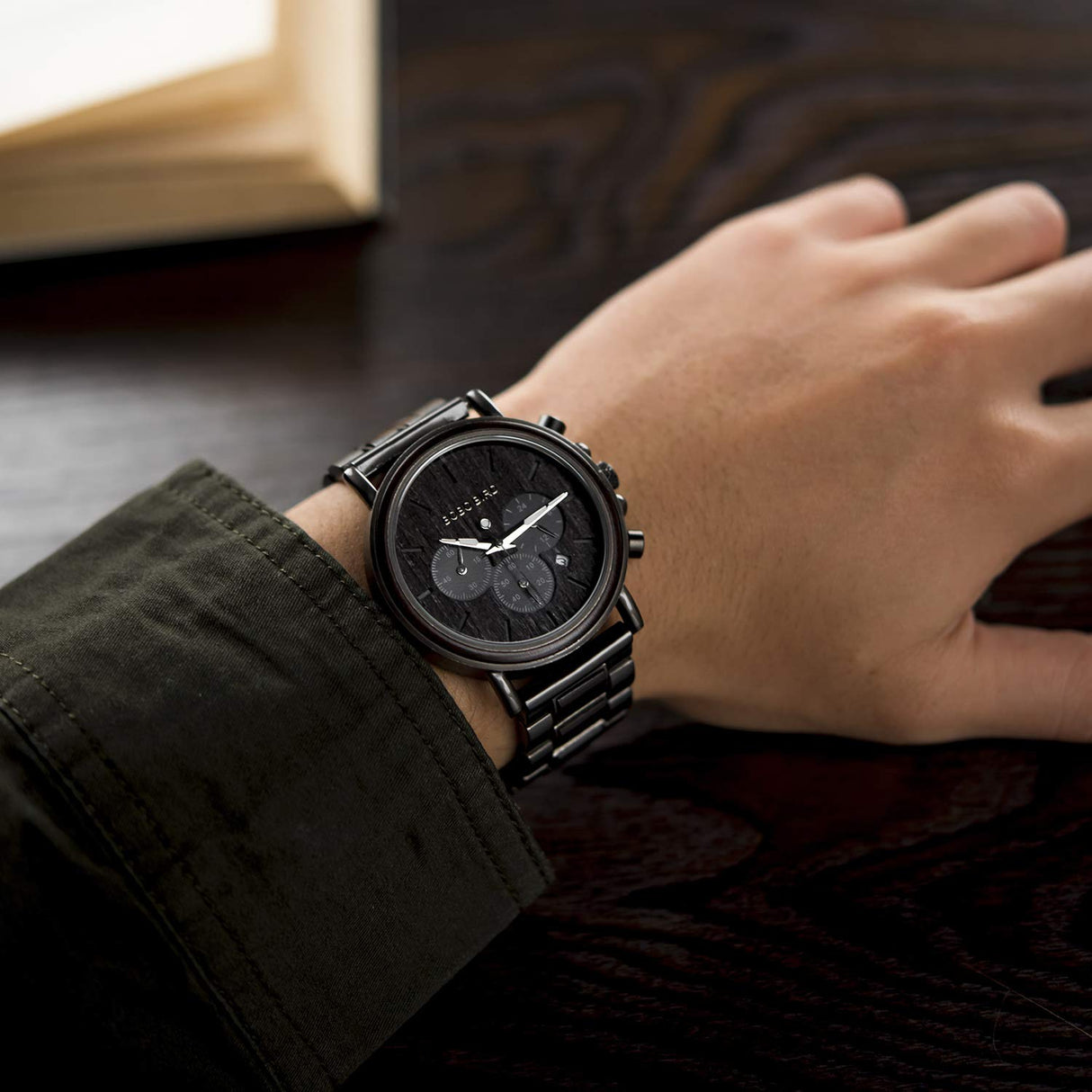 2win Engraved Personalized Wooden Watch for Boyfriend Customized Wooden Watches for Men Birthday Personalized Watch (A-for-Boyfriend) 2win