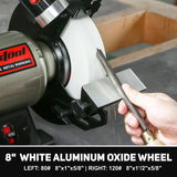 BUCKTOOL 8 Inch 3/4 HP Low-Speed Bench Grinder fit CBN Wheel Professional Wobble-free Wheel Grinder TDS-200C4HL Bucktool