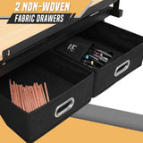 BRIGHTORIA Adjustable Drafting Table & Stool Set, Art Desk with Additional Slide-Out Table Design, Versatile Drawing Table with Storage, for Art, Drafting and Creative Tasks, Natural BRIGHTORIA